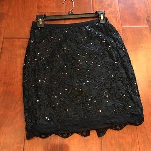 Sequin Lace Skirt